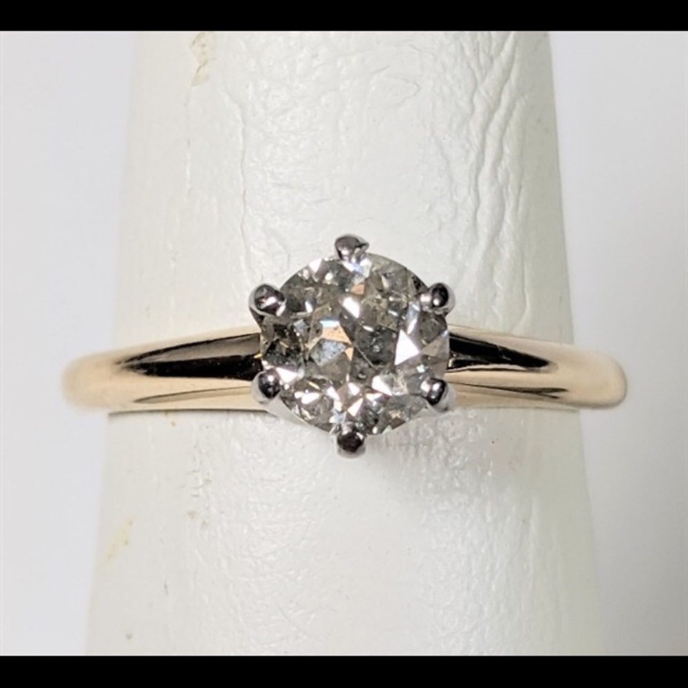 Antique Old European Mine Cut Diamond Ring